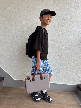 「アイテム（シューズ）」を使った、P×Kさん（キッズ・137cm）の夏コーディネート