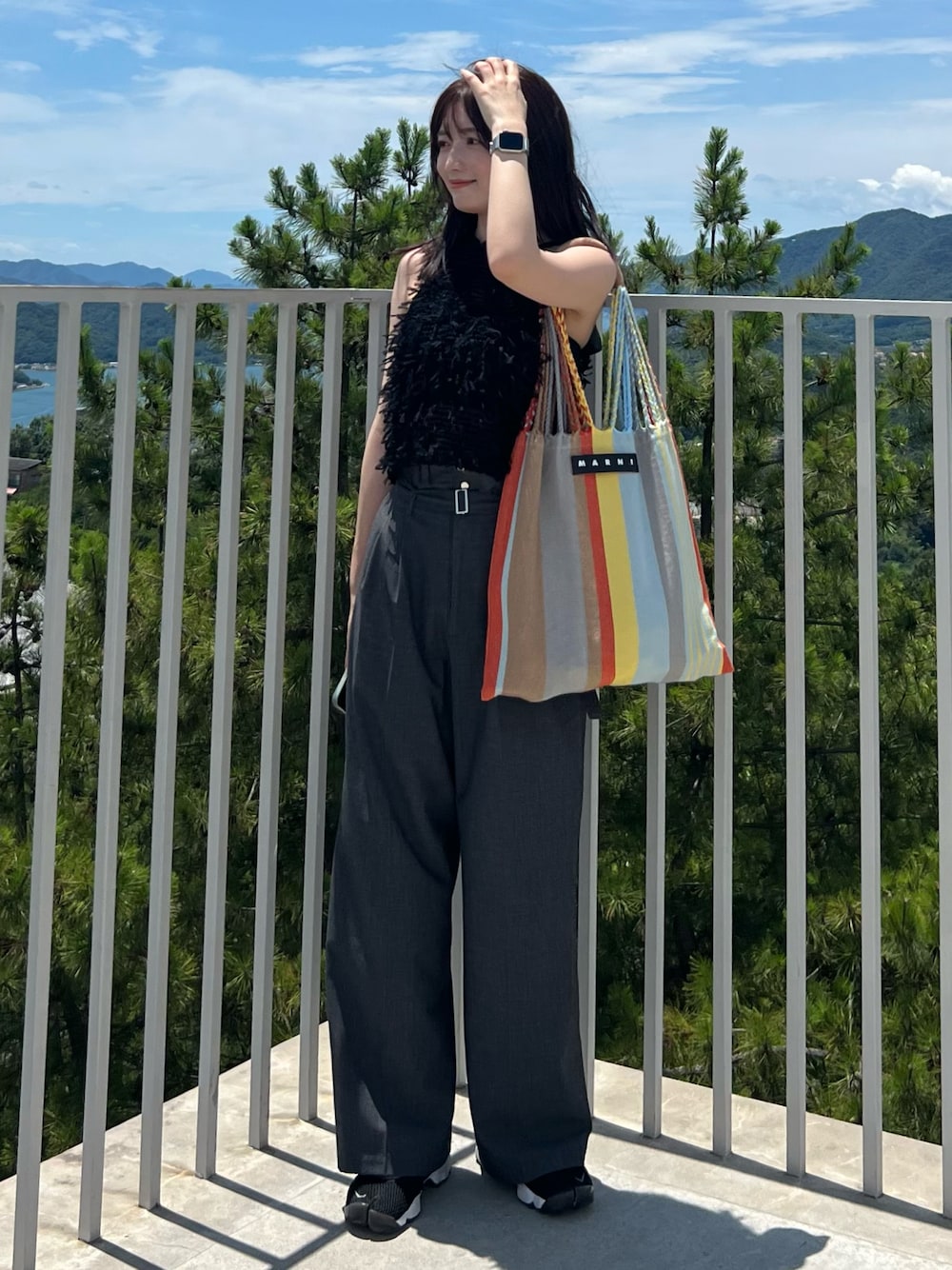 MARNI ハンモックバック ブルー ブルー MARNI MARKET HAMMOCK BAG | Marni