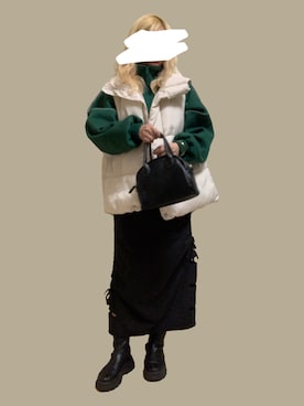 「Ritzy（リッツィー）のアイテム（ジャケット/アウター）」を使った、nnさん（レディース・156cm）の秋コーディネート