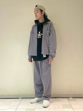 「JUNRED（ジュンレッド）のアイテム（ブルゾン）」を使った、makoさん（メンズ・172cm）の秋コーディネート