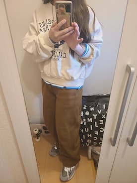 「STYLENANDA（スタイルナンダ）のアイテム（スウェット）」を使った、たぁさん（レディース・157cm）の秋コーディネート