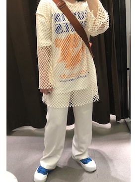 「H&M（エイチ・アンド・エム）のアイテム（トップス）」を使った、💡さん（レディース・154cm）の夏コーディネート