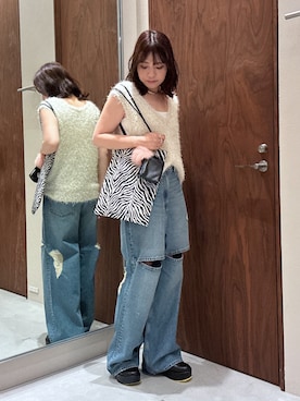 「アイテム（アンダーウェア）」を使った、H I R O M Iさん（レディース・162cm）の夏コーディネート