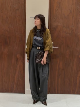 「2.718（ニーテンナナイチハチ）のアイテム」を使った、H I R O M Iさん（レディース・162cm）の夏コーディネート