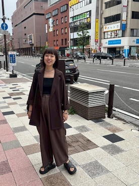 あべかわさん（レディース・160cm）の秋コーディネート