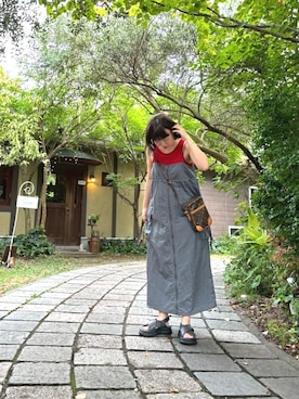 「ZARA（ザラ）のアイテム」を使った、あべかわさん（レディース・160cm）の夏コーディネート