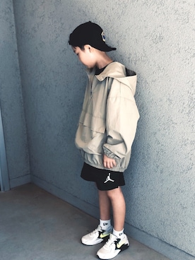 「アイテム（シューズ）」を使った、kaiさん（キッズ・130cm）の春コーディネート