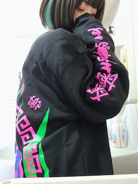 「shei shei co LTD（シェイシェイシーオーエルティディ）のアイテム（スウェット）」を使った、しろくまさん（レディース・150cm）の冬コーディネート