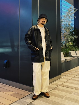 「シンフルコーデ」｜「アイテム（ブルゾン）」を使った、Tomoya  Miuraさん（メンズ・170cm）の夏コーディネート