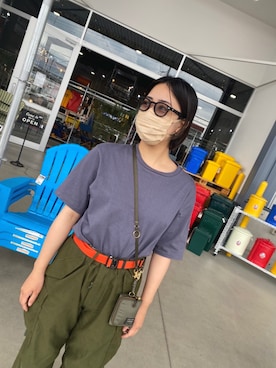「アイテム（財布）」を使った、ayamaro_merrさん（レディース・155cm）の夏コーディネート