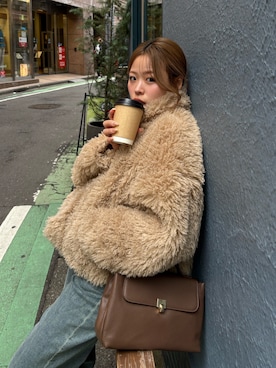 「アイテム（ブルゾン）」を使った、𝐒𝐡𝐢𝐧𝐨さん（レディース・150cm・20代）の秋コーディネート