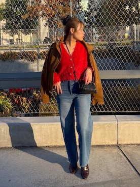 「アイテム（ブルゾン）」を使った、𝐒𝐡𝐢𝐧𝐨さん（レディース・150cm）の秋コーディネート