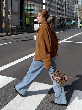 「FREE'S MART（フリーズマート）のアイテム」を使った、𝐒𝐡𝐢𝐧𝐨さん（レディース・150cm）の冬コーディネート