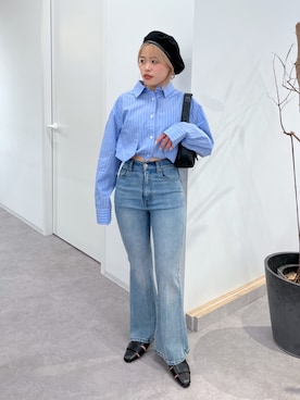 「FREE'S MART（フリーズマート）のアイテム（スリッポン）」を使った、𝐒𝐡𝐢𝐧𝐨さん（レディース・150cm）の冬コーディネート
