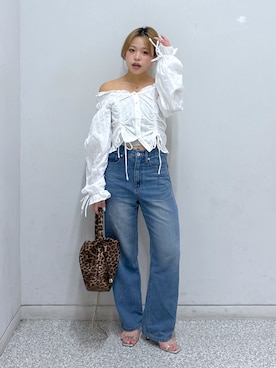 「アイテム（バッグ）」を使った、𝐒𝐡𝐢𝐧𝐨さん（レディース・150cm・20代）の夏コーディネート