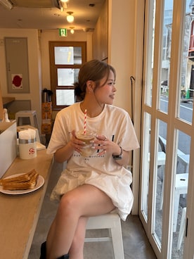「アイテム（テーラードジャケット）」を使った、𝐒𝐡𝐢𝐧𝐨さん（レディース・150cm）の夏コーディネート