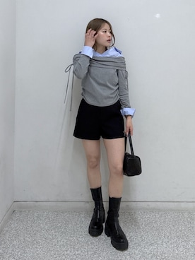 「FREE'S MART（フリーズマート）のアイテム（バッグ）」を使った、𝐒𝐡𝐢𝐧𝐨さん（レディース・150cm）の春コーディネート