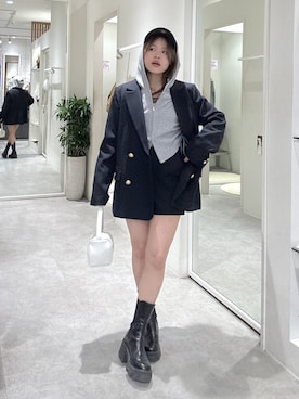 「FREE'S MART（フリーズマート）のアイテム（バッグ）」を使った、𝐒𝐡𝐢𝐧𝐨さん（レディース・150cm）の春コーディネート