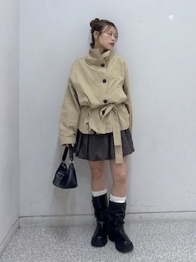 「FREE'S MART（フリーズマート）のアイテム（バッグ）」を使った、𝐒𝐡𝐢𝐧𝐨さん（レディース・150cm）の秋コーディネート