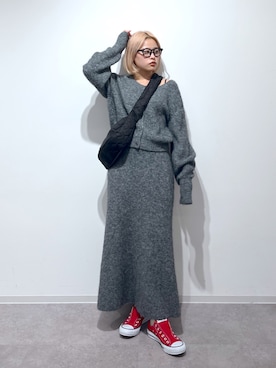 「新星WEARISTAにエントリー」｜𝐒𝐡𝐢𝐧𝐨さん（レディース・150cm）の冬コーディネート