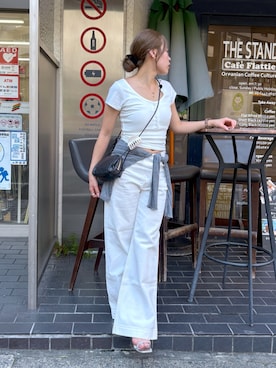 「FREE'S MART（フリーズマート）のアイテム」を使った、𝐒𝐡𝐢𝐧𝐨さん（レディース・150cm）の夏コーディネート