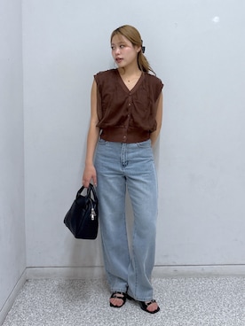 「アイテム（トートバッグ）」を使った、𝐒𝐡𝐢𝐧𝐨さん（レディース・150cm・20代）の夏コーディネート