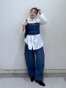 「FREE'S MART（フリーズマート）のアイテム」を使った、𝐒𝐡𝐢𝐧𝐨さん（レディース・150cm）の冬コーディネート