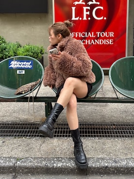 「アイテム（トートバッグ）」を使った、𝐒𝐡𝐢𝐧𝐨さん（レディース・150cm・20代）の秋コーディネート