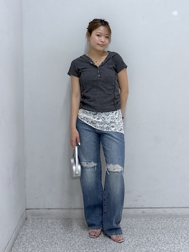 「トレンドコーデ」｜𝐒𝐡𝐢𝐧𝐨さん（レディース・150cm）の夏コーディネート