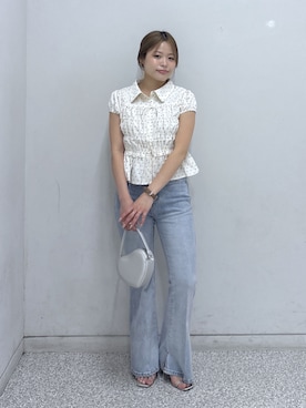 「FREE'S MART（フリーズマート）のアイテム」を使った、𝐒𝐡𝐢𝐧𝐨さん（レディース・150cm）の夏コーディネート