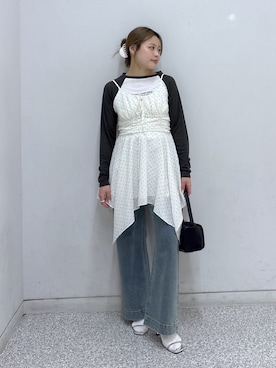 「FREE'S MART（フリーズマート）のアイテム（バッグ）」を使った、𝐒𝐡𝐢𝐧𝐨さん（レディース・150cm）の春コーディネート