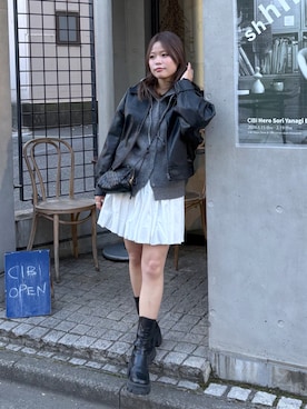 「FREE'S MART（フリーズマート）のアイテム」を使った、𝐒𝐡𝐢𝐧𝐨さん（レディース・150cm）の冬コーディネート