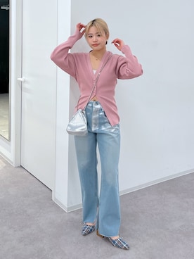 「FREE'S MART（フリーズマート）のアイテム（バレエシューズ）」を使った、𝐒𝐡𝐢𝐧𝐨さん（レディース・150cm）の冬コーディネート