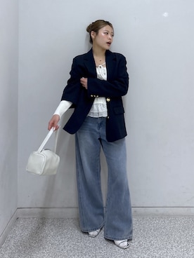 「FREE'S MART（フリーズマート）のアイテム（バッグ）」を使った、𝐒𝐡𝐢𝐧𝐨さん（レディース・150cm）の春コーディネート