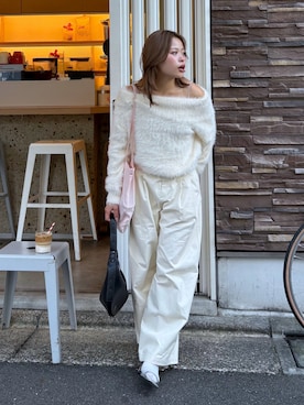 「アイテム（バッグ）」を使った、𝐒𝐡𝐢𝐧𝐨さん（レディース・150cm）の秋コーディネート