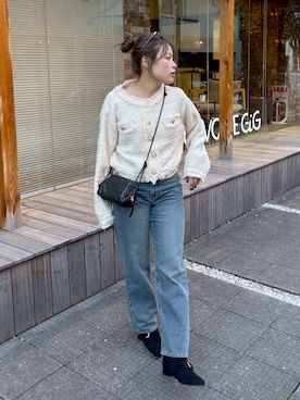 「FREE'S MART（フリーズマート）のアイテム」を使った、𝐒𝐡𝐢𝐧𝐨さん（レディース・150cm）の冬コーディネート