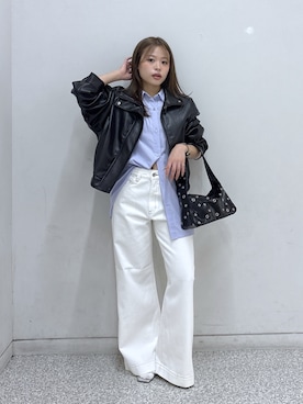 「アイテム（ブルゾン）」を使った、𝐒𝐡𝐢𝐧𝐨さん（レディース・150cm）の秋コーディネート