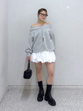 「FREE'S MART（フリーズマート）のアイテム（バッグ）」を使った、𝐒𝐡𝐢𝐧𝐨さん（レディース・150cm）の春コーディネート