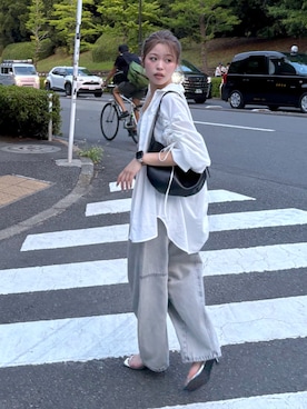 「アイテム（バッグ）」を使った、𝐒𝐡𝐢𝐧𝐨さん（レディース・150cm・20代）の夏コーディネート