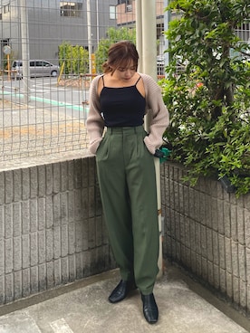 「H&M（エイチ・アンド・エム）のアイテム（カーディガン/ボレロ）」を使った、𝐒𝐡𝐢𝐧𝐨さん（レディース・150cm）の秋コーディネート