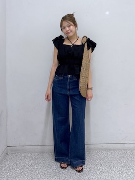 「FREE'S MART（フリーズマート）のアイテム（パンツ）」を使った、𝐒𝐡𝐢𝐧𝐨さん（レディース・150cm）の夏コーディネート