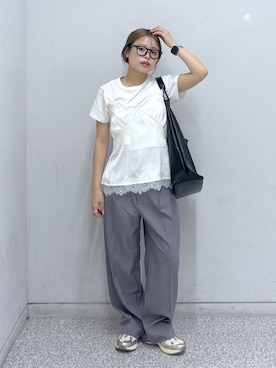 「FREE'S MART（フリーズマート）のアイテム」を使った、𝐒𝐡𝐢𝐧𝐨さん（レディース・150cm）の夏コーディネート