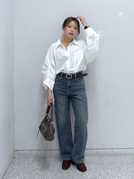 「FREE'S MART（フリーズマート）のアイテム（パンツ）」を使った、𝐒𝐡𝐢𝐧𝐨さん（レディース・150cm）の秋コーディネート