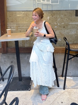 「アイテム（ハンドバッグ）」を使った、𝐒𝐡𝐢𝐧𝐨さん（レディース・150cm・20代）の夏コーディネート