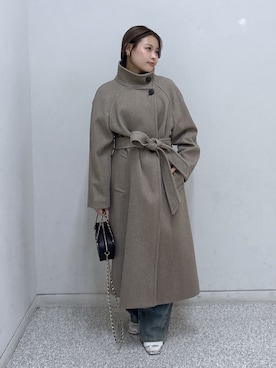 「アイテム（ステンカラーコート）」を使った、𝐒𝐡𝐢𝐧𝐨さん（レディース・150cm）の秋コーディネート