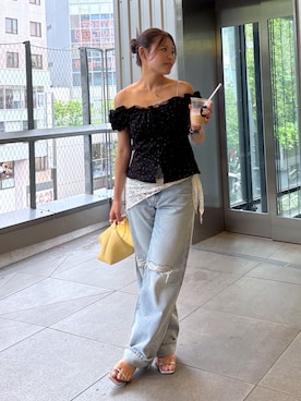 「ダメージ」｜𝐒𝐡𝐢𝐧𝐨さん（レディース・150cm）の夏コーディネート