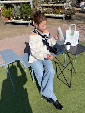 「FREE'S MART（フリーズマート）のアイテム」を使った、𝐒𝐡𝐢𝐧𝐨さん（レディース・150cm）の冬コーディネート