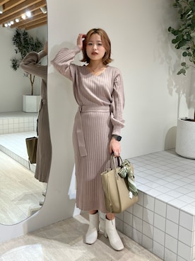 「FREE'S MART（フリーズマート）のアイテム（財布/小物）」を使った、𝐒𝐡𝐢𝐧𝐨さん（レディース・150cm）の冬コーディネート