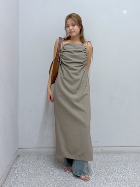 「アイテム（ワンピース/ドレス）」を使った、𝐒𝐡𝐢𝐧𝐨さん（レディース・150cm）の夏コーディネート