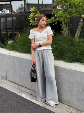 「アイテム（トートバッグ）」を使った、𝐒𝐡𝐢𝐧𝐨さん（レディース・150cm・20代）の夏コーディネート